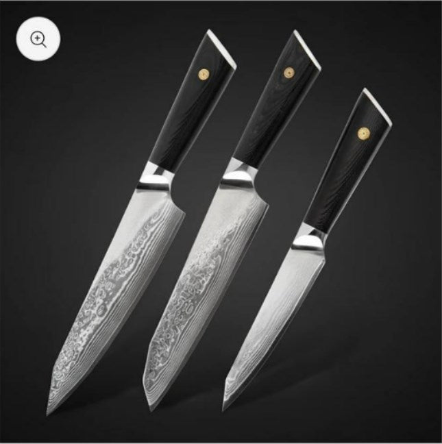 Damascus Steel Kitchen Knife Set