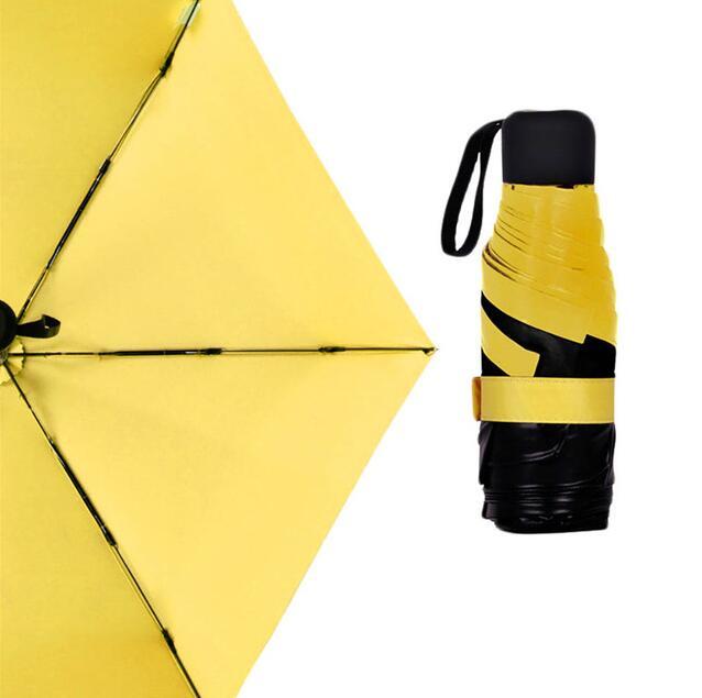 Mini pocket umbrella Lime Sunflower