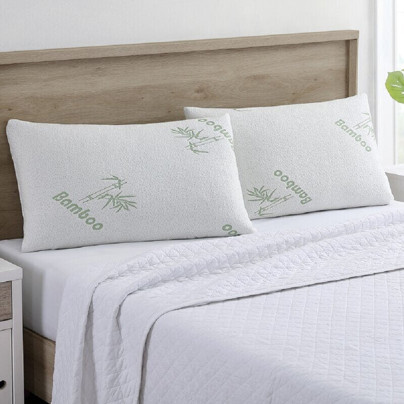 Bamboo Memory Foam Pillows (1- or 2-Pack) RegenaLife Market