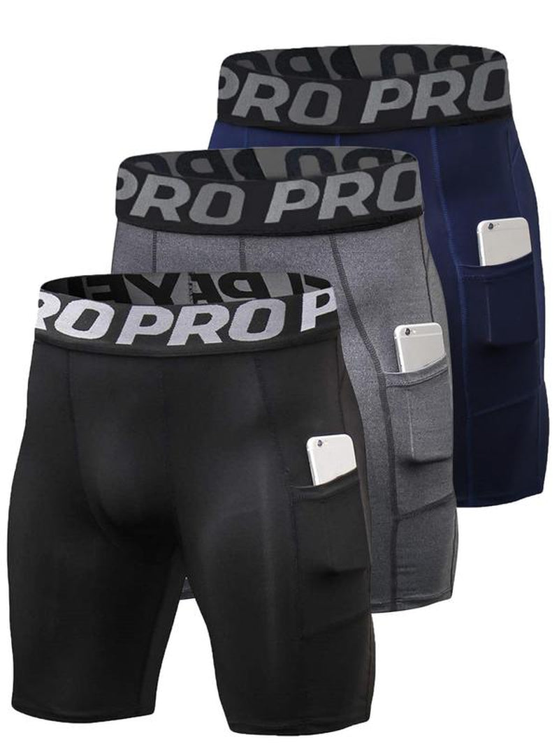 Men'S Letter Print Boxer Brief, Quick Drying Breathable Underwear Bottoms for Daily Wear, Men'S Underwear for All Seasons