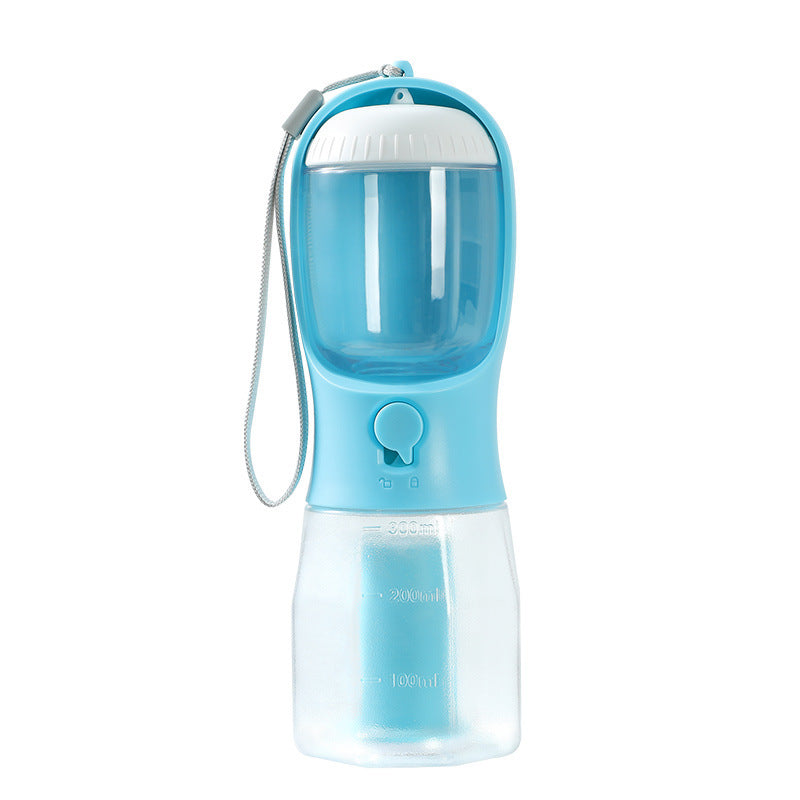 Dog Water Cup Drinking Food Garbage Bag Three-in-one Portable Small Multi-functional Pet Cups Pets Supplies Lime Sunflower