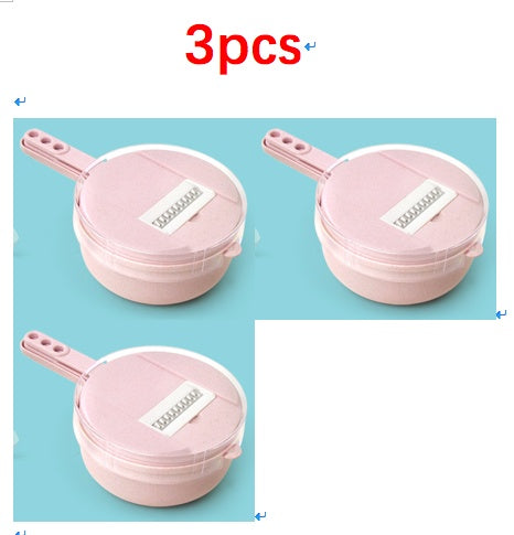 8 In 1 Mandoline Slicer Vegetable Slicer Potato Peeler Carrot Onion Grater With Strainer Vegetable Cutter Kitchen Accessories Lime Sunflower