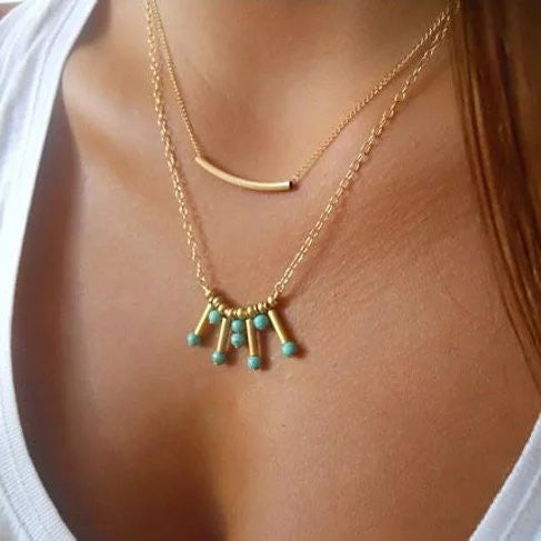 Turquoise Rain Necklace RegenaLife Market
