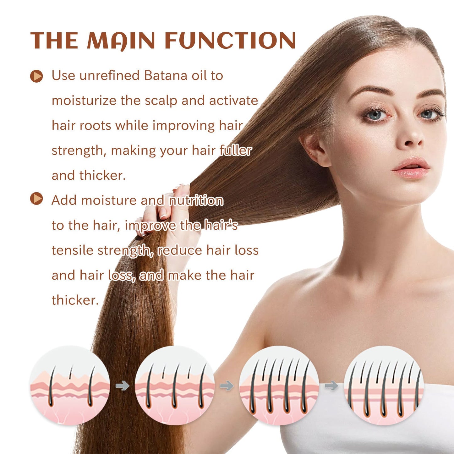 Hair Conditioner Pure Batana Oil Straightening Smoothing Hair Mask Anti Hair Loss Treatments Split Ends Damaged Fluffy Hair Lime Sunflower