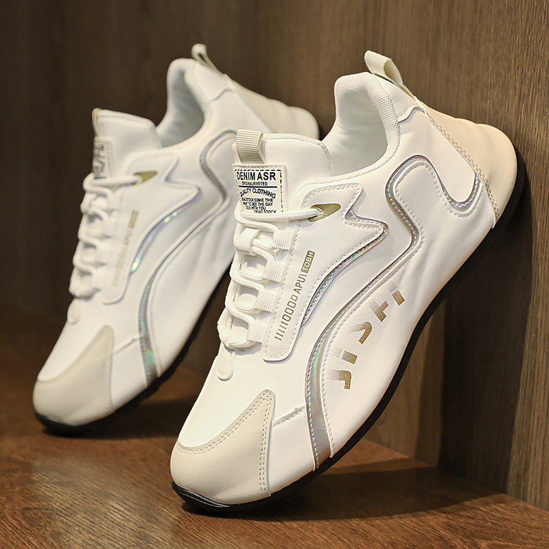 Fashion Colorblock Lace-up Sneakers For Men Breathable Low-top Dad Shoes Running Walking Sports Shoes Lime Sunflower