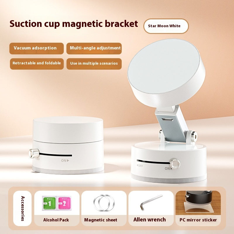 Foldable Magnetic Vacuum Car Phone Holder Foldable Suction Cup With Suction Cup Hands-Free Navigation For Smart Phone Lime Sunflower