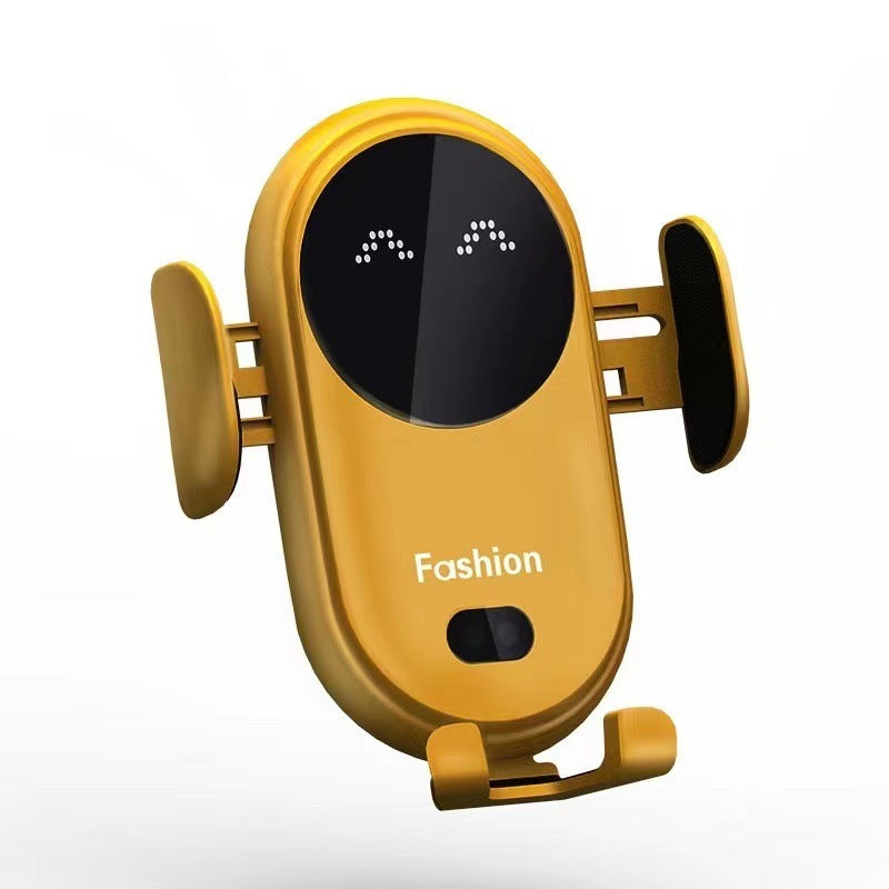 Infrared Induction Car Wireless Charger Car Phone Holder Lime Sunflower