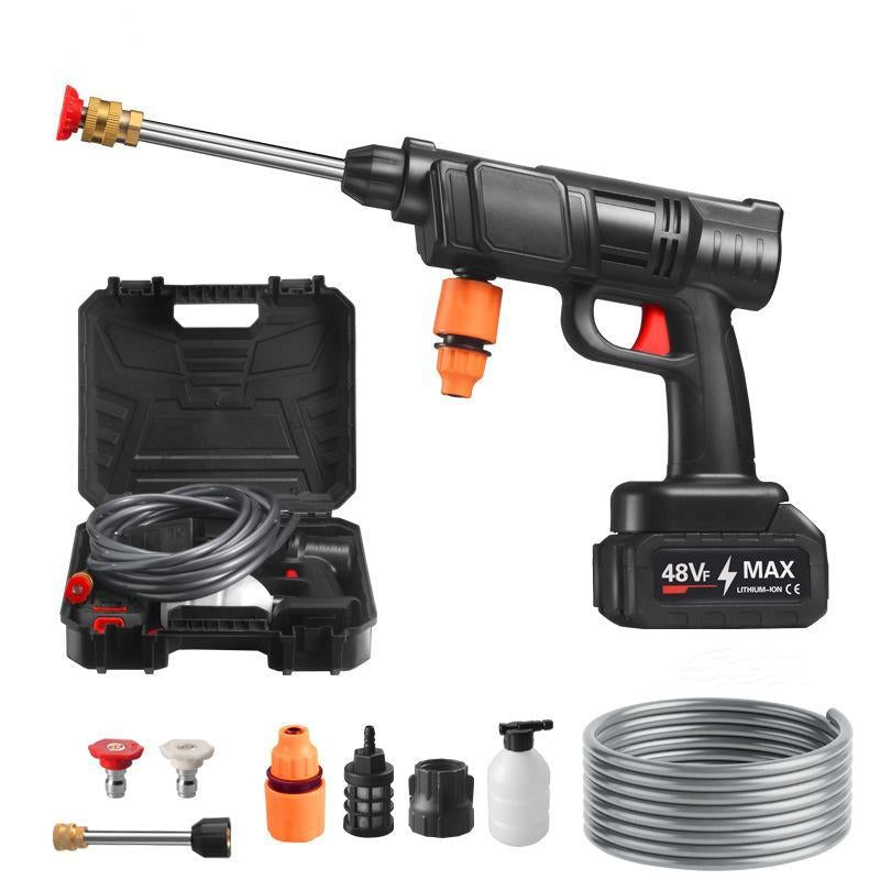 48V Rechargeable High Pressure Car Washer, Portable High Pressure Car Washer, Car Cleaning Tool for Car, Fence, Wall, Deck