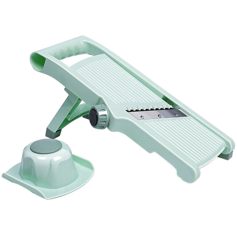 Household Vegetable Cutting Potato Slicer Shredder Multifunctional Fruit Julienne Slicer Grater With Handle Kitchen Gadgets Lime Sunflower
