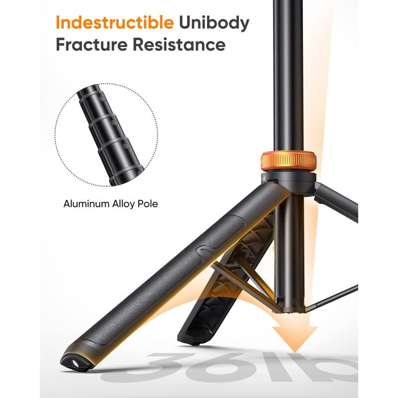 62" Phone Tripod, Tripod for Iphone & Selfie Stick Tripod with Remote, Extendable Phone Tripod Stand & Travel Tripod, Solidest Cell Phone Tripod Compatible with Iphone/Android Eucos