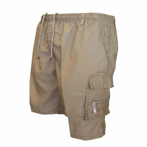 Mens Casual Summer Elastic Waist Shorts Yellow Pandora