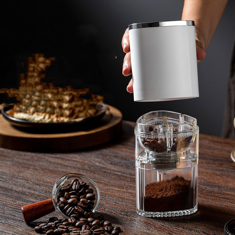 Electric Coffee Grinder Coffee Bean Grinder Cafe Automatic Portable USB Rechargeable Food Crusher For Drip Coffee Kitchen Gadgets Lime Sunflower