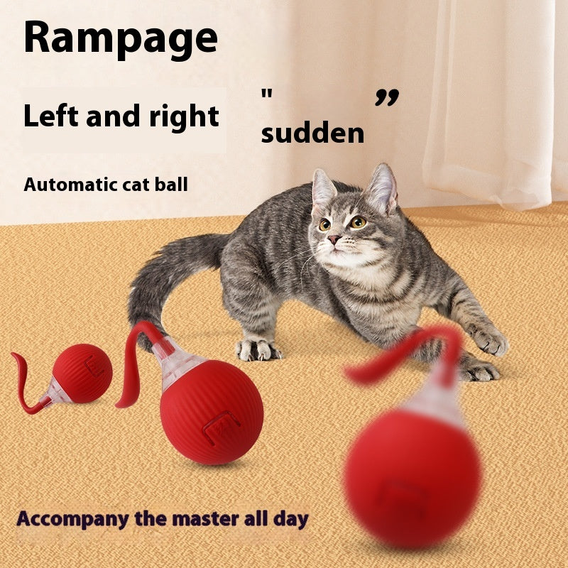 Interactive Cat Toy Ball Super Drive Cat Rolling Balls With Bird Chirping Motion Activated Sensor Pets Kitten Teaser Game Toys Pet Products Lime Sunflower