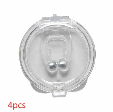 Mini Magnetic Anti-snoring Silicone Nose Clip Lime Sunflower