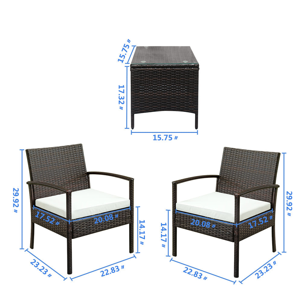 Home Garden Furniture Coffee Table Rattan Sofa Set Lilac Milo