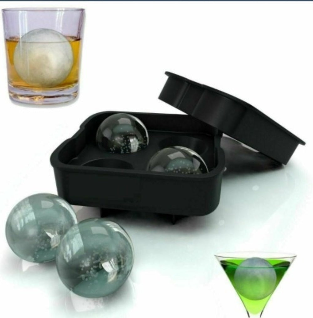 Ice Cube Ball Maker Mold Tray for Cocktails Yellow Pandora