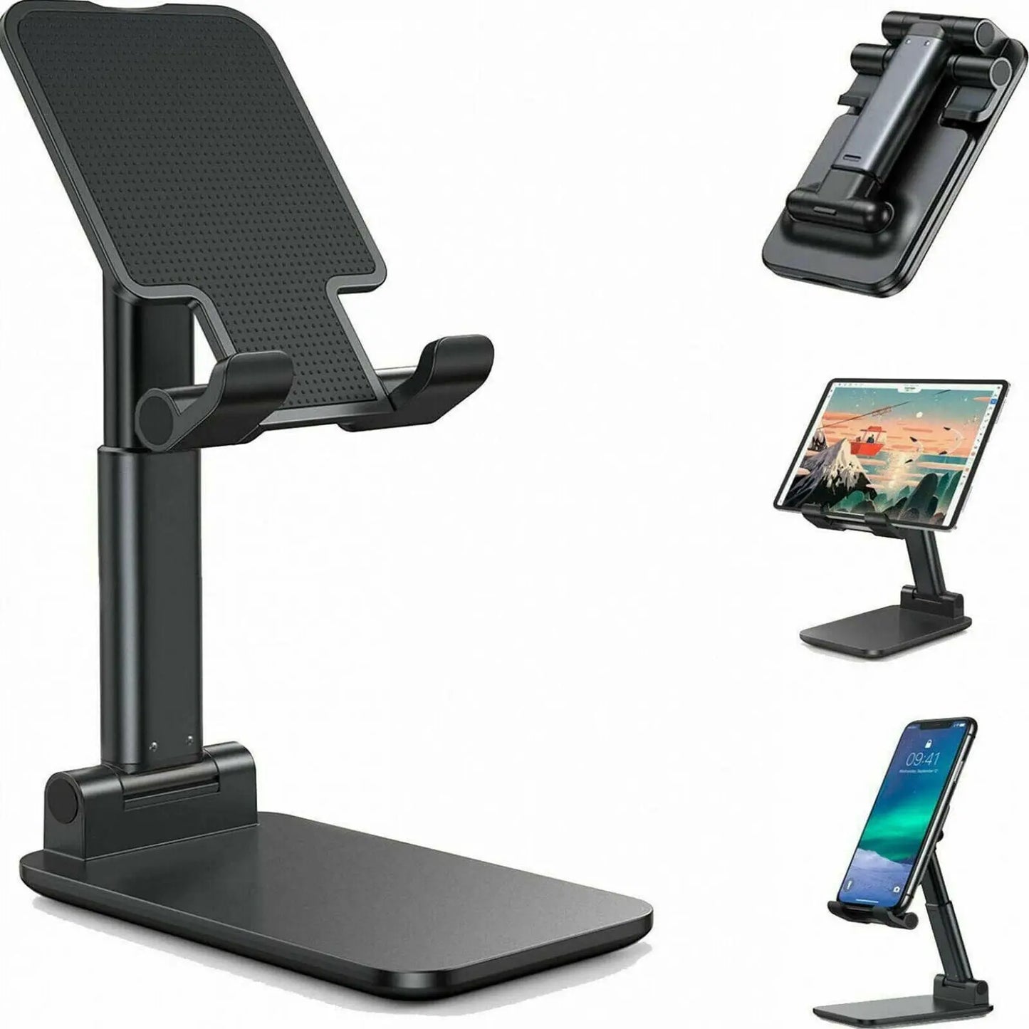 Cell Phone Stand Desktop Holder Tablet Stand Mount Mobile Phone Desktop Tablet Holder Table Cell Foldable Extend Support Desk Mobile Phone Holder Stand Lime Sunflower