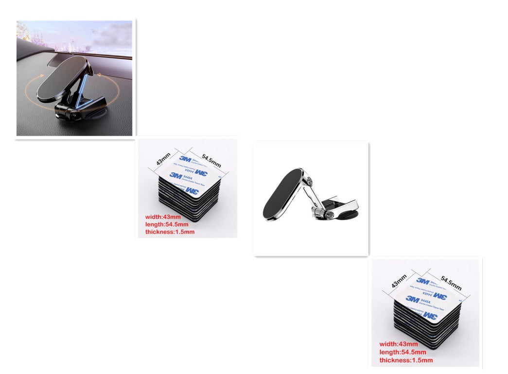 Rotate Metal Magnetic Car Phone Holder Foldable Universal Mobile Phone Stand Air Vent Magnet Mount GPS Support Lime Sunflower