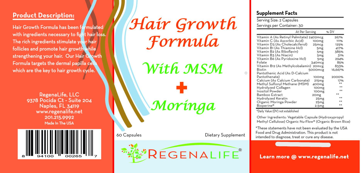 Hair Growth Formula RegenaLife Market