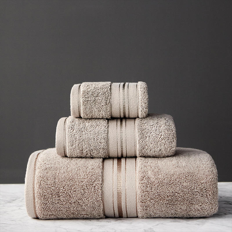 Pure Color Thick Cotton Bath Towel Set Towel Set Increased Pure Cotton Beach Towel Beauty Salon Bath Towel Lime Sunflower