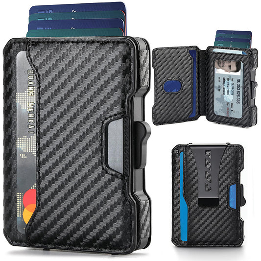 Leather anti-theft cardholder wallet TeemDrop