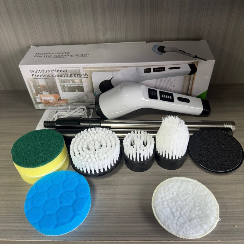 wireless electric cleaning brush long handle retractable TeemDrop