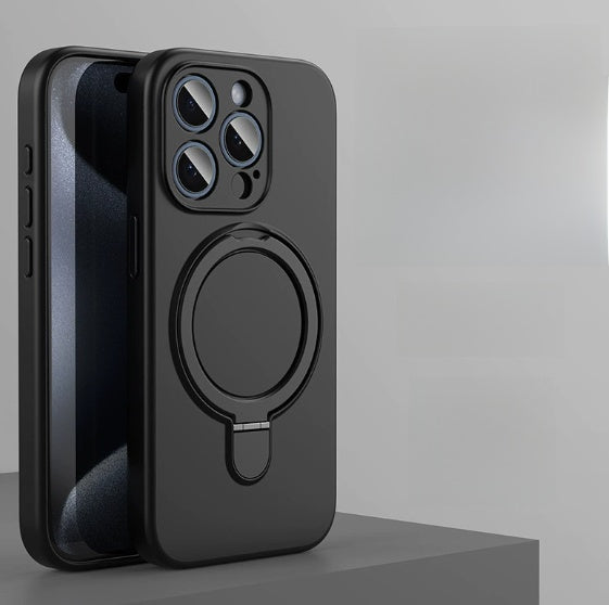 Magnetic Silicone Phone Case with Stand for iPhone TeemDrop