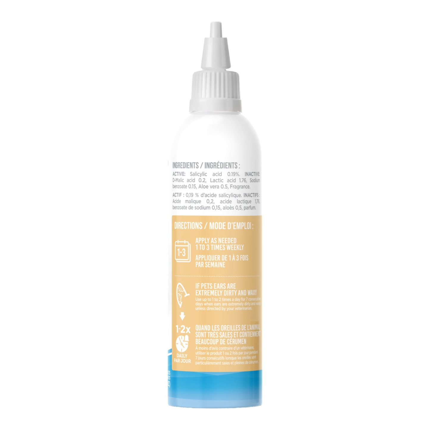Ubasan Ear Cleansing Solution for Dogs & Cats (4 fl oz / 120ml)