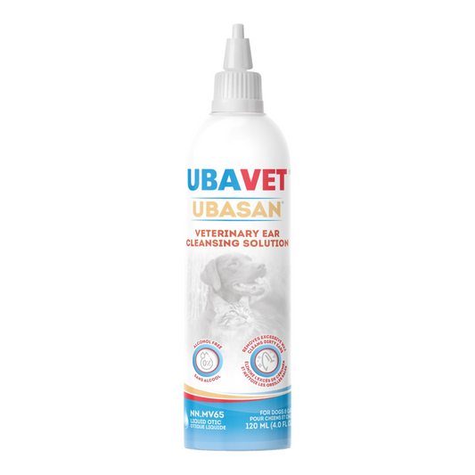 Ubasan Ear Cleansing Solution for Dogs & Cats (4 fl oz / 120ml)