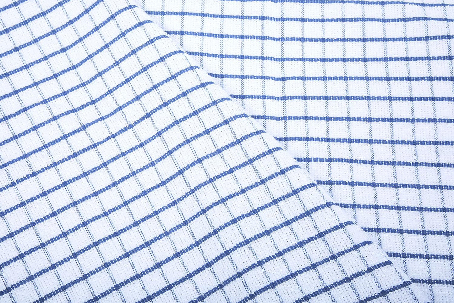Terry Dish Towels Pack of 4 Highly Absorbent Quick Dry Super Soft 20X28 Inch Kitchen Towel with Hanging Loop for Cleaning & Drying Dishes (Blue)