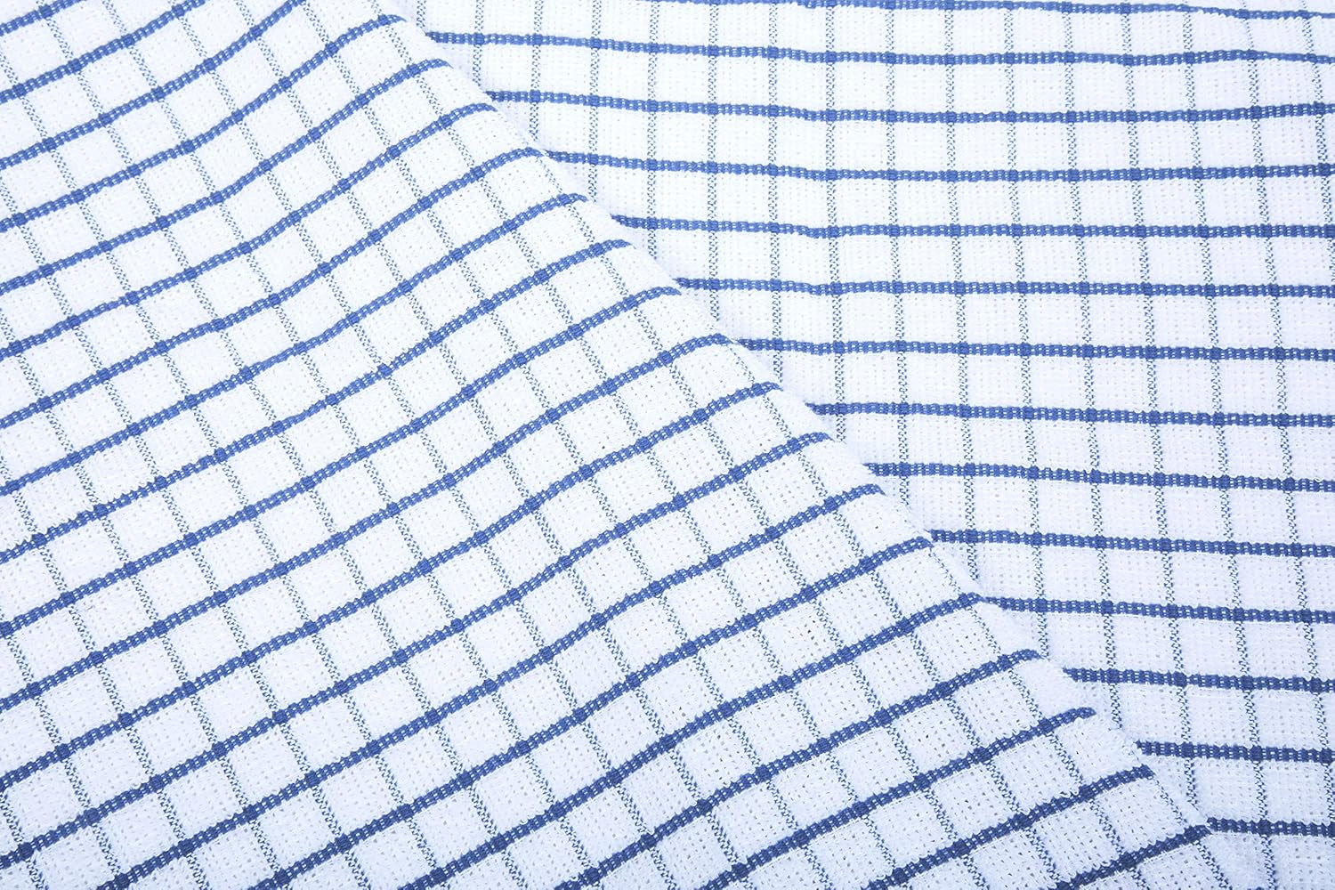 Terry Dish Towels Pack of 4 Highly Absorbent Quick Dry Super Soft 20X28 Inch Kitchen Towel with Hanging Loop for Cleaning & Drying Dishes (Blue)