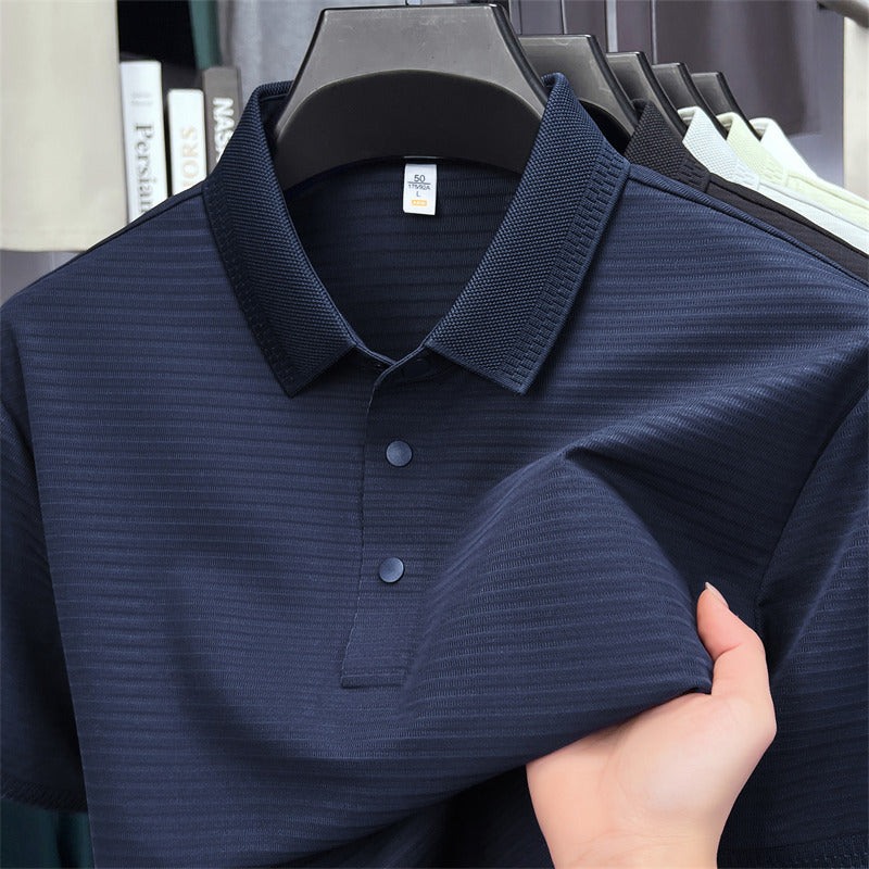 Mens Ice Silk Breathable Polo Shirt RegenaLife Market