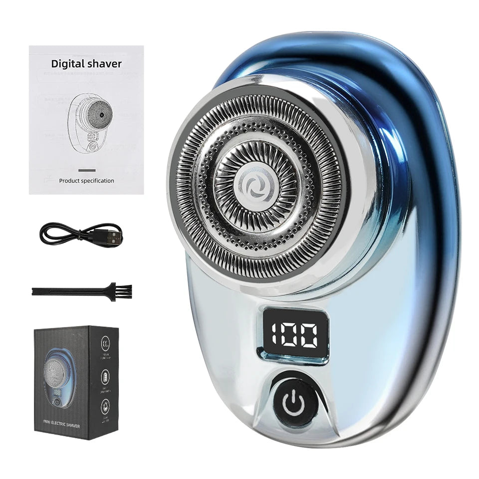 Mine Electric Razor Mini Electric Razor Wet and Dry Washable Razor Fast Charging Digital D ...
