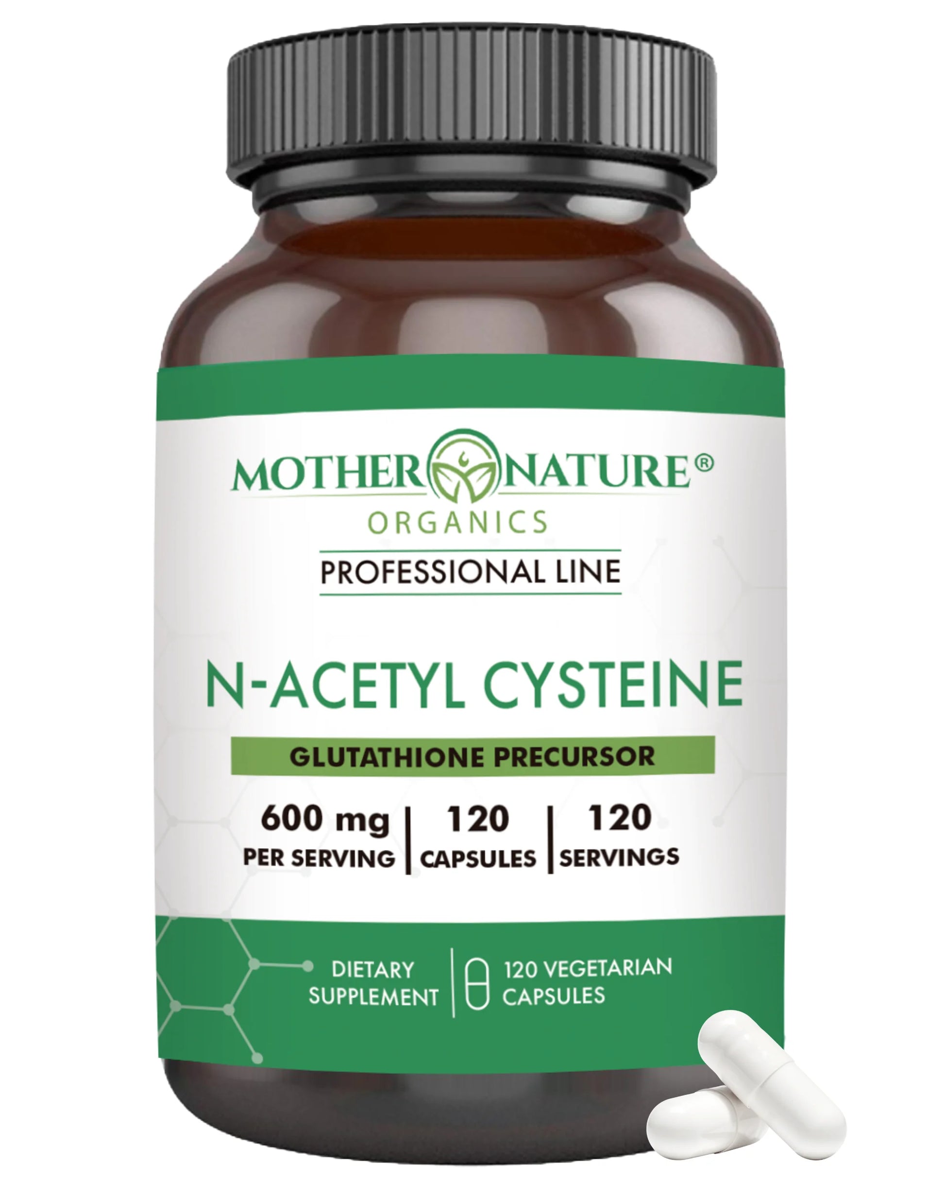High-Potency Vegan N-Acetyl-L-Cysteine Supplement, 600Mg, 120 Count