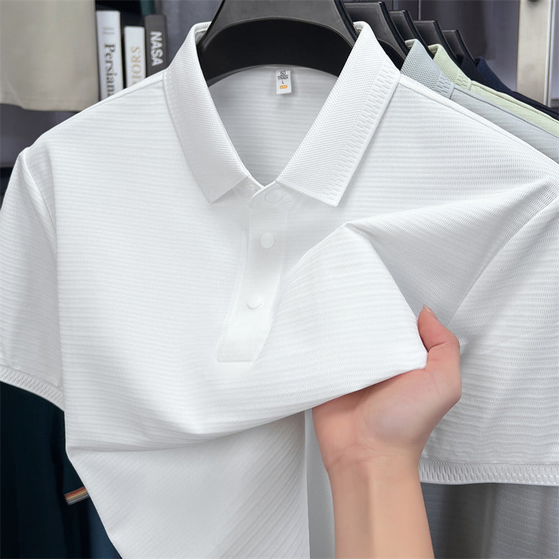 Mens Ice Silk Breathable Polo Shirt RegenaLife Market