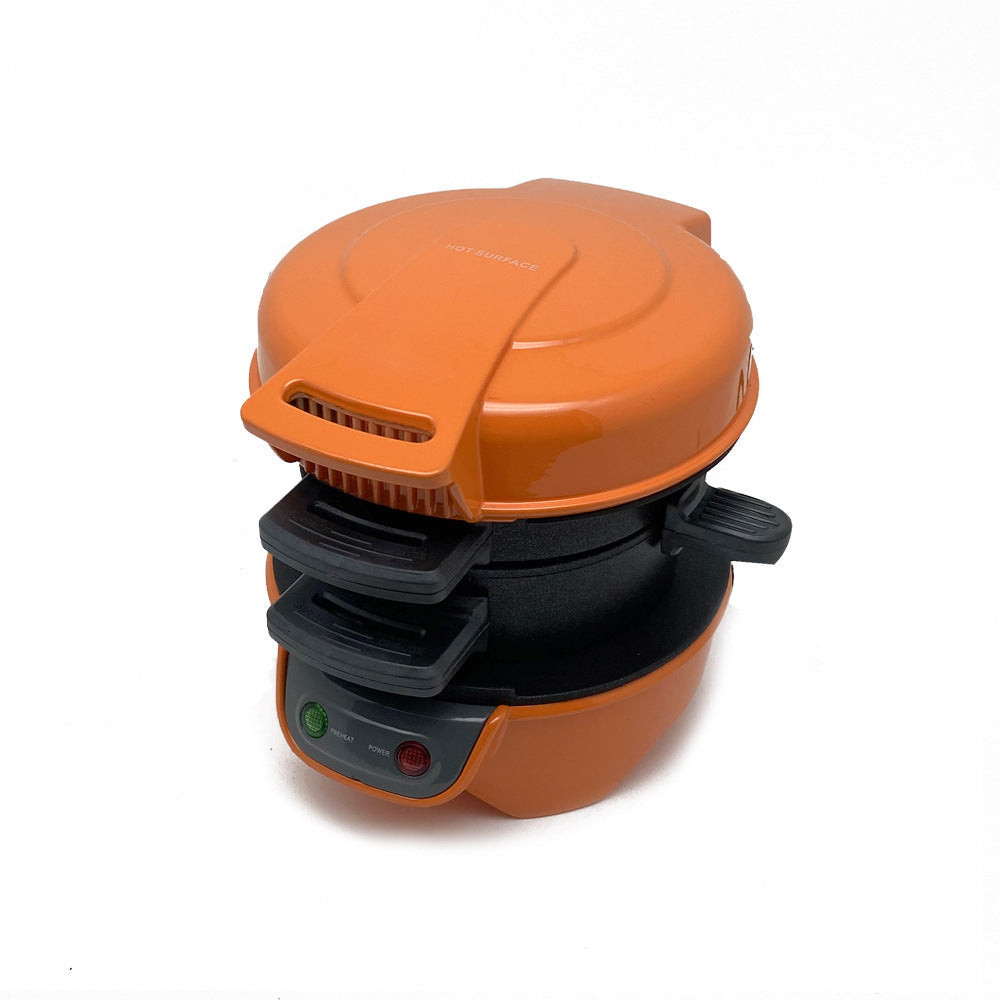 Household Breakfast Machine Hamburg Sandwich Maker With Egg Cooker Ring Machine Bread Sandwich Machine Waffle Machine Lime Sunflower