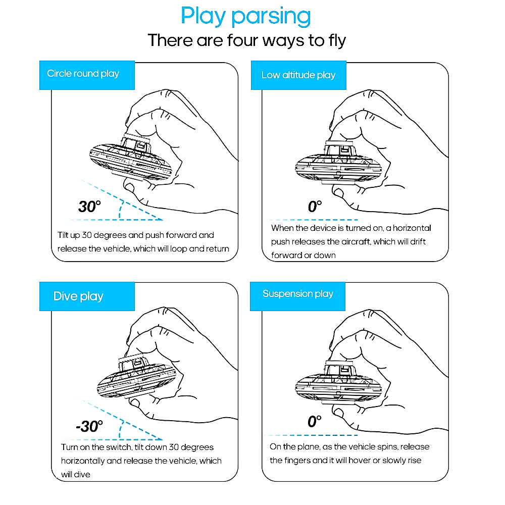 Drone Fly Spinner Kids Children Adult Fidget Toys Mini UFO Flyorb Flying Spinner Dropshipping