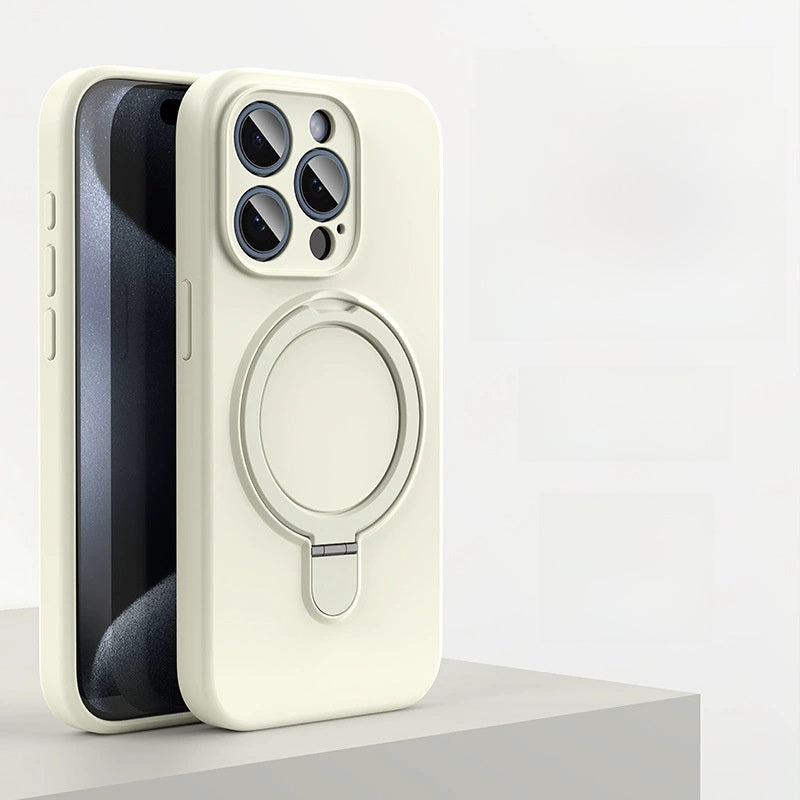 Magnetic Silicone Phone Case with Stand for iPhone TeemDrop