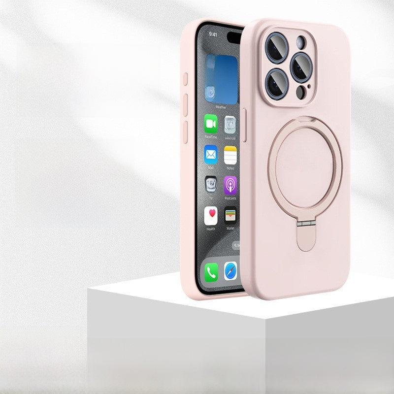 Magnetic Silicone Phone Case with Stand for iPhone TeemDrop