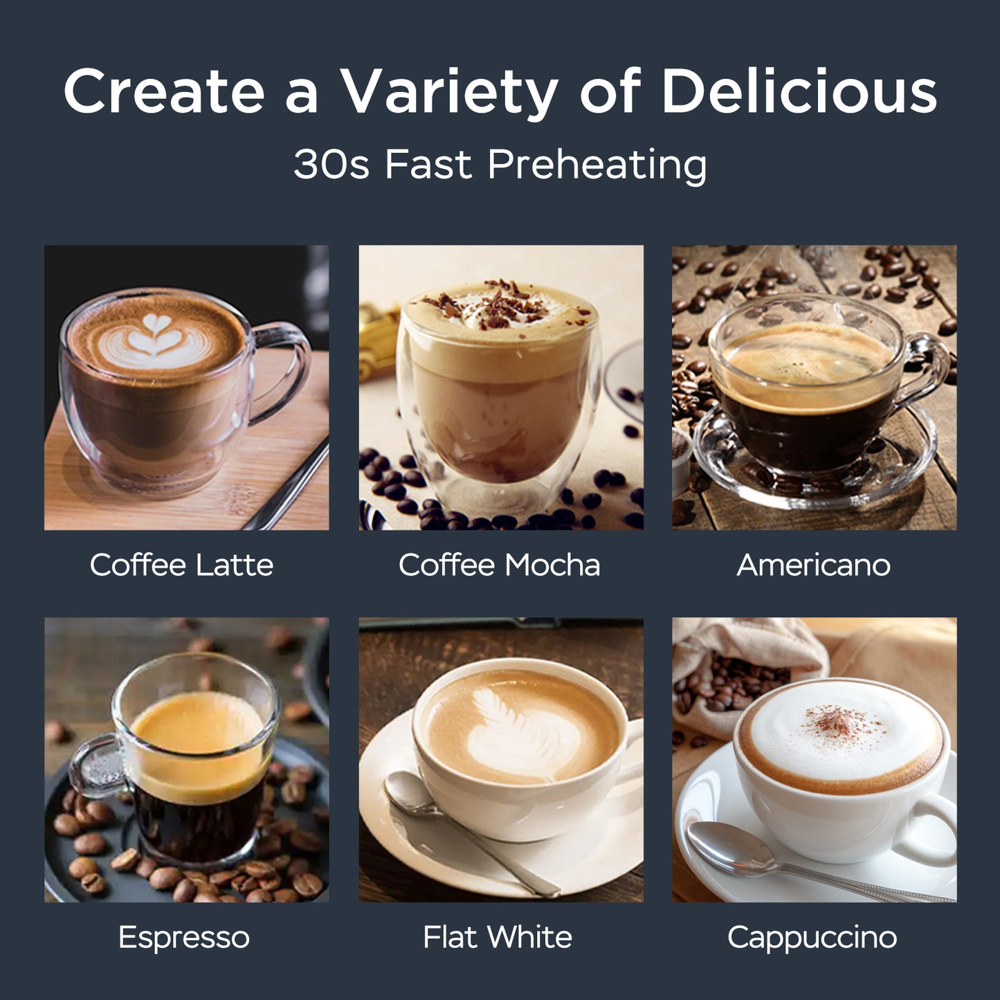 Chef Espresso Machine With Milk Frother For Latte, Cappuccino, Macchiato, For Home Espresso Maker, 1.8L Water Tank, Stainless Steel,`
